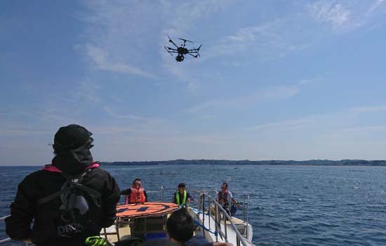 ドローン空撮の様子